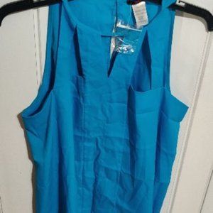 NWT Aqua blue blouse.